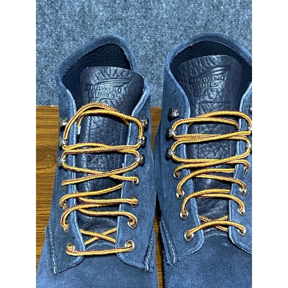 NEW 2013 Red wing x Concepts Plain Toe Boot 8821 Mens 9D Blue Suede Lace Up RARE